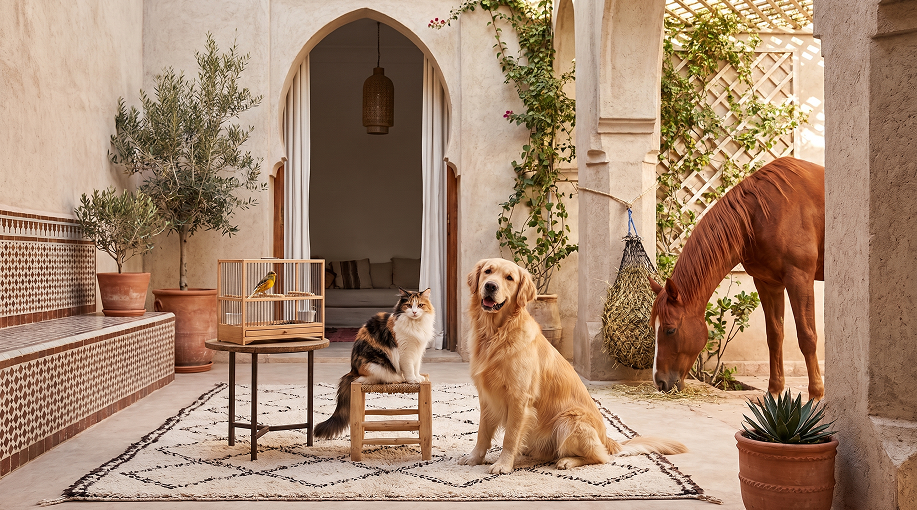 Coût animal Maroc : budget mensuel pour chien, chat, oiseau et cheval