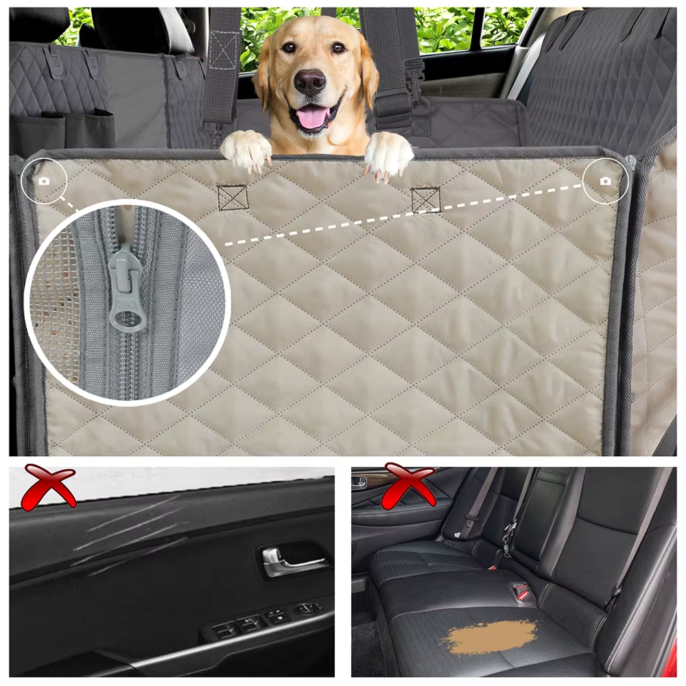 Housse de Siège Auto Imperméable pour Chien 137x147cm Housse de Siège Auto Imperméable pour Chien 137x147cm