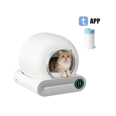 Litière Automatique Intelligente Chat 65L Autonettoyante