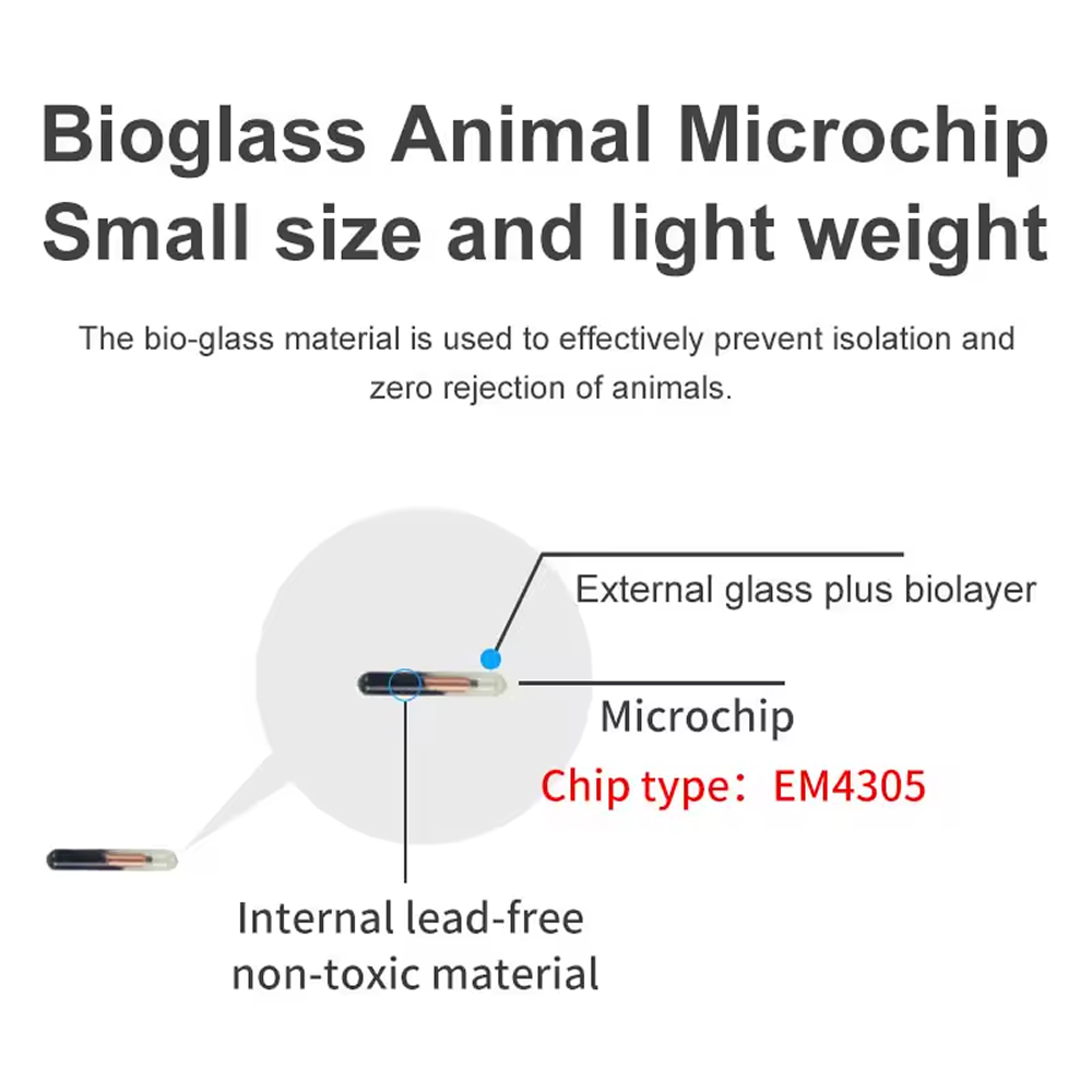 Mini Puces d-Identification RFID FDX-B Mini Puces d-Identification RFID FDX-B