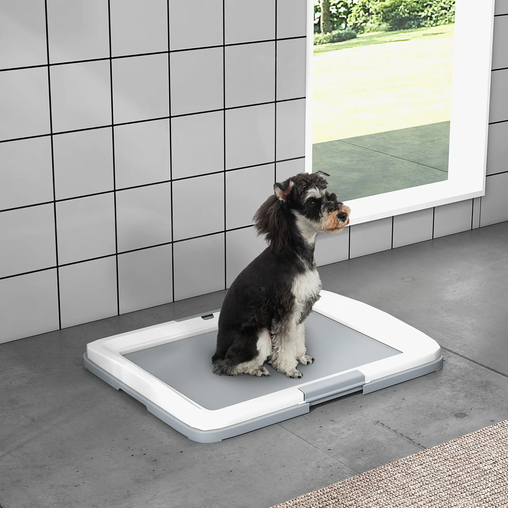 Toilette de Propreté pour Chien ComfortXL 63x48,5 cm Grise Toilette de Propreté pour Chien ComfortXL 63x48,5 cm Grise