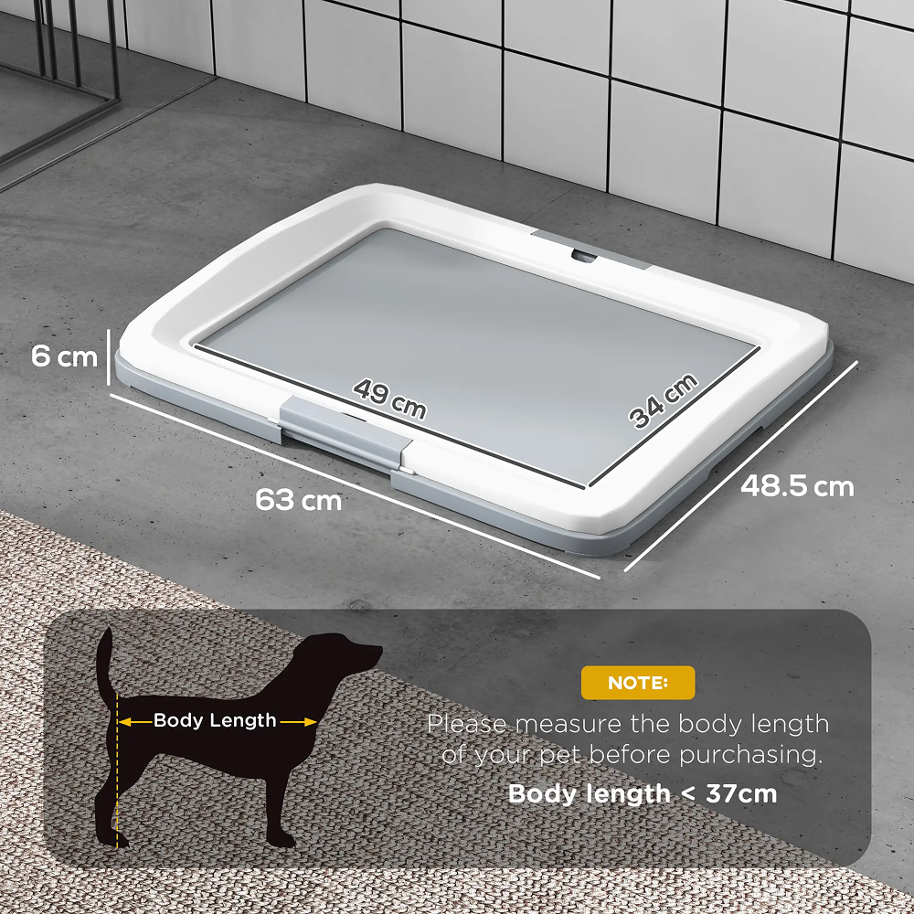 Toilette de Propreté pour Chien ComfortXL 63x48,5 cm Grise Toilette de Propreté pour Chien ComfortXL 63x48,5 cm Grise