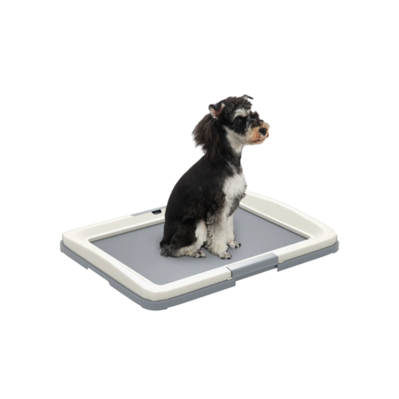 Toilette de Propreté pour Chien ComfortXL 63x48,5 cm Grise