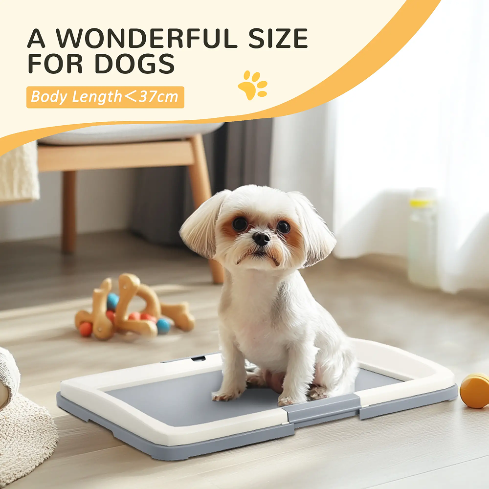 Toilette de Propreté pour Chien ComfortXL 63x48,5 cm Grise Toilette de Propreté pour Chien ComfortXL 63x48,5 cm Grise