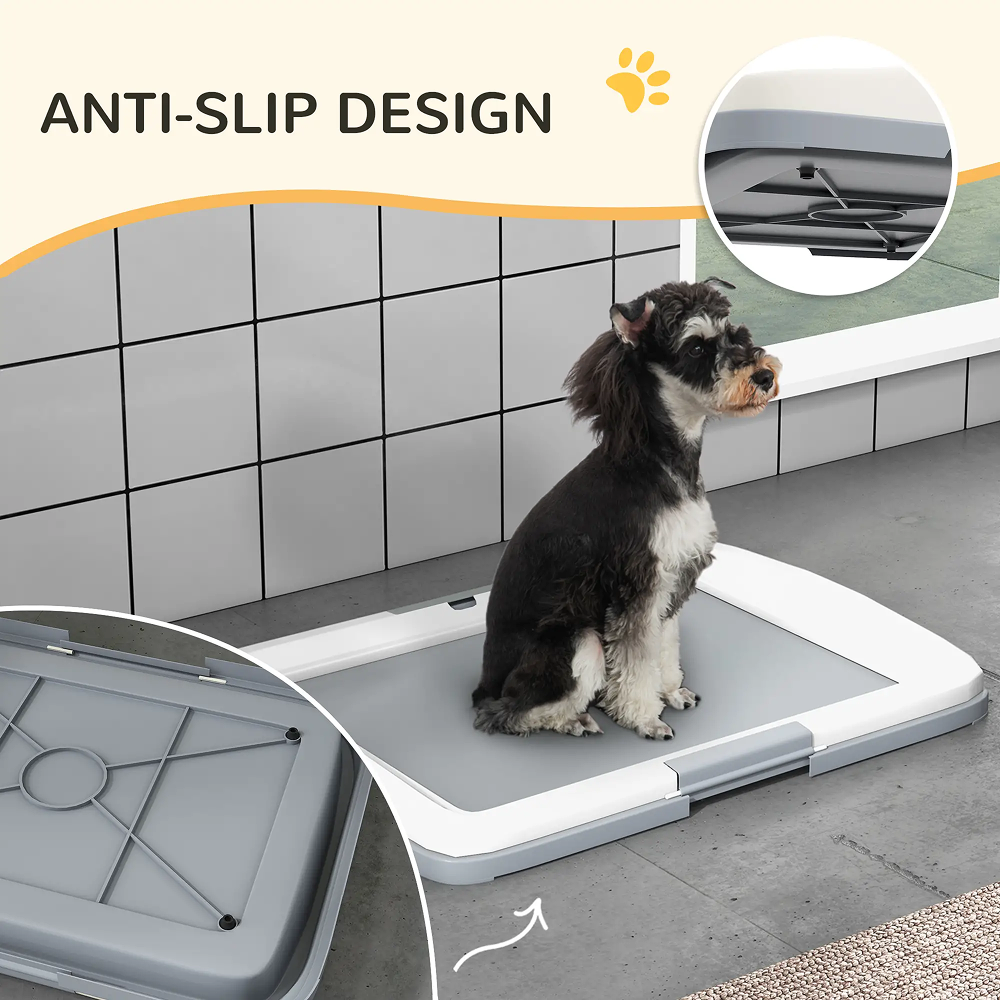 Toilette de Propreté pour Chien ComfortXL 63x48,5 cm Grise Toilette de Propreté pour Chien ComfortXL 63x48,5 cm Grise