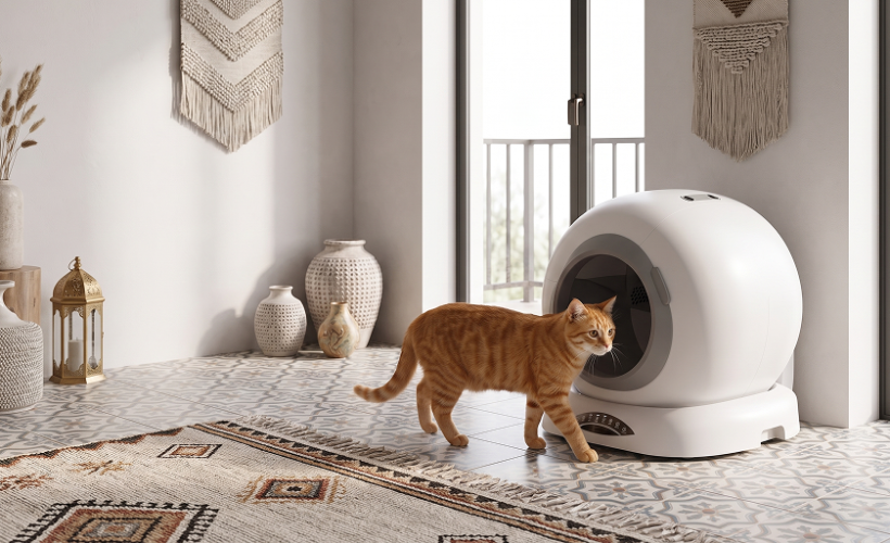 Litière automatique chat autonettoyante au Maroc